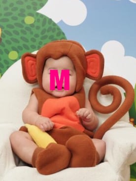 「スタジオアリスのアイテム（ママ＆ベビー、ブラウン系）」を使った、M/Ｋさん（キッズ）の冬コーディネート