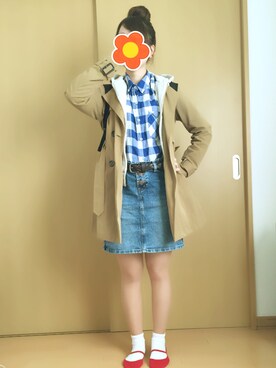「FOREVER 21」｜「アイテム（トレンチコート）」を使った、Jasmineさん（レディース・160cm）の春コーディネート