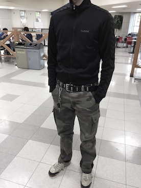「アイテム（ジャージ）」を使った、リュウさん（メンズ・180cm・10代）の秋コーディネート