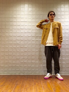 「old skool」｜「アイテム（トップス）」を使った、mitsuzukaさん（メンズ・178cm）の秋コーディネート