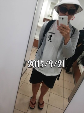 「アイテム（ブルゾン）」を使った、宮崎鈴子さん（レディース・160cm・20代）の秋コーディネート