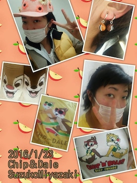 「USEDo（ユーズド）のアイテム（帽子）」を使った、宮崎鈴子さん（レディース・160cm）の冬コーディネート