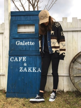 「CONVERSE（コンバース）のconverse（コンバース） ALL STAR OX（オールスターOX）（スニーカー）」を使った、miyu.kさん（レディース・160cm）の冬コーディネート