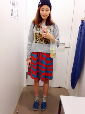 「Marc by Marc Jacobs（マークバイマークジェイコブス）のアイテム（ワンピース）」を使った、Taraさん（レディース・163cm）の秋コーディネート