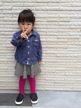 kiyoppuさん（キッズ・90cm）の秋コーディネート