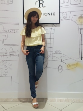 能美友貴さん（レディース・154cm）の夏コーディネート