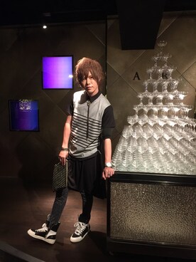 「アイテム（スカート）」を使った、Club AIR  沢城 斗真さん（メンズ・175cm・30代）の春コーディネート