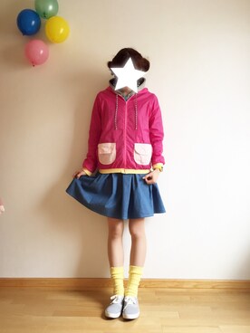 「SNOWPY（スノウピー）のアイテム（ジャケット/アウター）」を使った、ワンダーねこビールさん（レディース・162cm）の春コーディネート