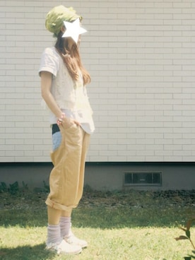 「SNOWPY（スノウピー）のアイテム」を使った、ワンダーねこビールさん（レディース・162cm）の夏コーディネート