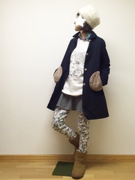 「SNOWPY（スノウピー）のアイテム」を使った、ワンダーねこビールさん（レディース・162cm）の秋コーディネート