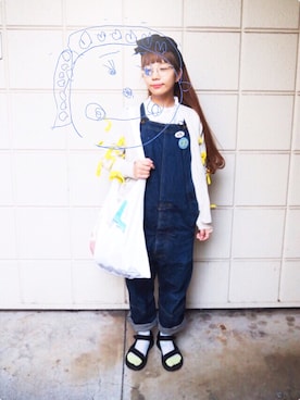 「chambre de charme（シャンブルドゥシャーム）のアイテム（バッグ）」を使った、higumarukaさん（レディース・152cm）の春コーディネート