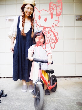 「YOSHIKO（ヨシコ）のアイテム」を使った、higumarukaさん（レディース・152cm）の春コーディネート