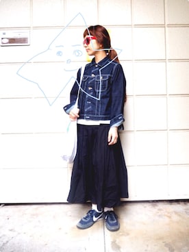 「chambre de charme（シャンブルドゥシャーム）のアイテム（バッグ）」を使った、higumarukaさん（レディース・152cm）の春コーディネート