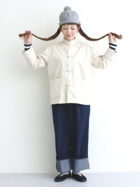higumaruka使用「I AM I BOYGAL（40ダンプ　カンフージャケット）」的時尚穿搭