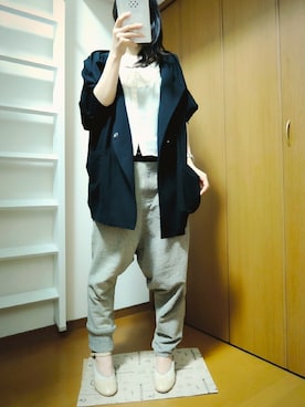 「tsumori chisato WALK（ツモリチサトウォーク）のアイテム（パンプス）」を使った、しぃｏさん（レディース・159cm）の夏コーディネート