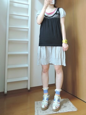 「 暑い」｜しぃｏさん（レディース・159cm）の夏コーディネート