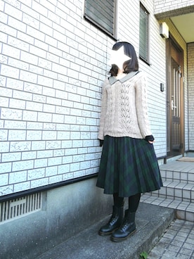 「bortsprungt.（ボシュプルメット）のアイテム」を使った、しぃｏさん（レディース・159cm）の冬コーディネート