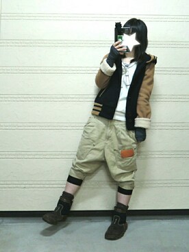 「Vert Dense（ヴェールダンス）のアイテム」を使った、しぃｏさん（レディース・159cm）の春コーディネート