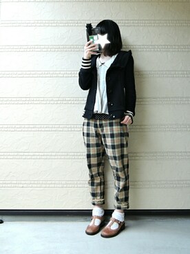 「kuskus（クスクス）のアイテム」を使った、しぃｏさん（レディース・159cm）の春コーディネート