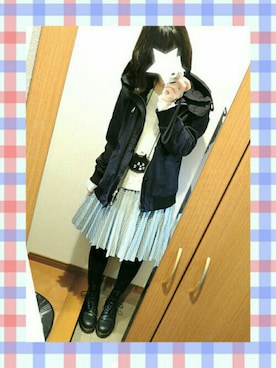 「DETAILS（ディテールズ）のアイテム（ブルゾン）」を使った、しぃｏさん（レディース・159cm）の春コーディネート