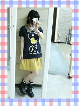 「bortsprungt.（ボシュプルメット）のアイテム」を使った、しぃｏさん（レディース・159cm）の夏コーディネート