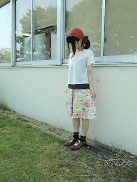 「ドレスシューズ」｜「アイテム（キャミソール）」を使った、しぃｏさん（レディース・159cm）の夏コーディネート