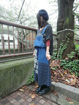 「kuskus（クスクス）のアイテム」を使った、しぃｏさん（レディース・159cm）の秋コーディネート