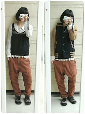 「kuskus（クスクス）のアイテム」を使った、しぃｏさん（レディース・159cm）の冬コーディネート