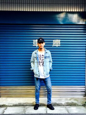 「PULL&BEAR（プルアンドベア）のアイテム（フォーマルスーツ/小物）」を使った、張泥濘さん（メンズ・179cm）の秋コーディネート