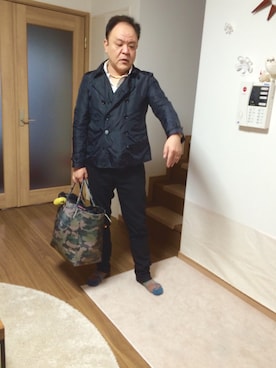 「Paul Smith（ポールスミス）のアイテム（ナイロンジャケット）」を使った、かつさん（メンズ・174cm）の春コーディネート