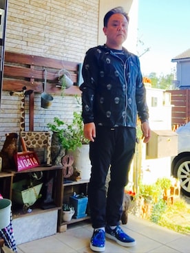 「LouisVuitton」｜「アイテム（ナイロンジャケット）」を使った、かつさん（メンズ・174cm）の春コーディネート