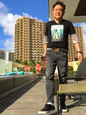 「アイテム（腕時計）」を使った、かつさん（メンズ・174cm・50代）の春コーディネート