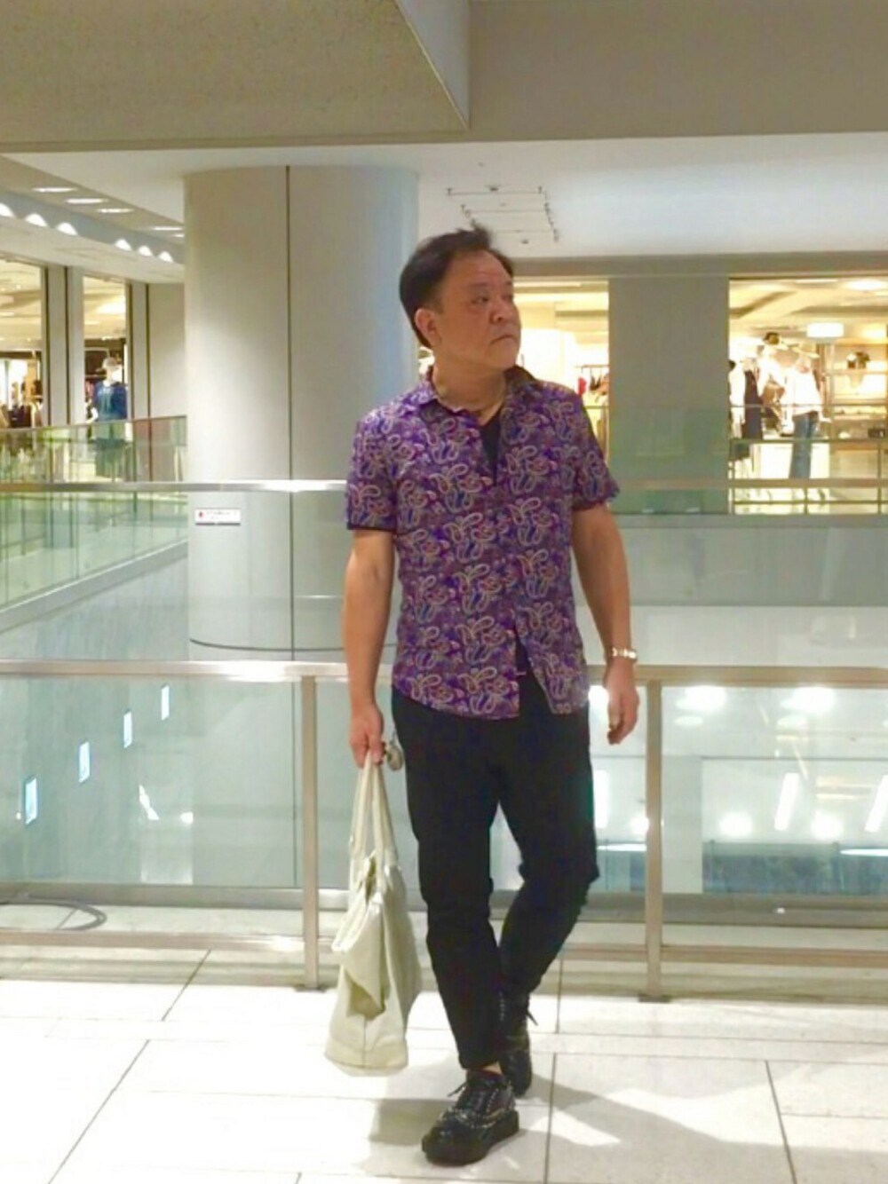 「夏コーデ、UNIQLO、H&M、LHP、united arrows」｜「H&Mのアイテム（シャツ/ブラウス、その他）」を使った、かつさん（メンズ・174cm）の夏コーディネートの1枚目の写真