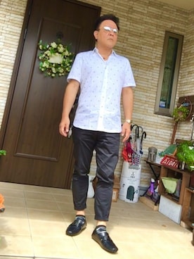 「アイテム（モカシン/デッキシューズ）」を使った、かつさん（メンズ・174cm・50代）の秋コーディネート