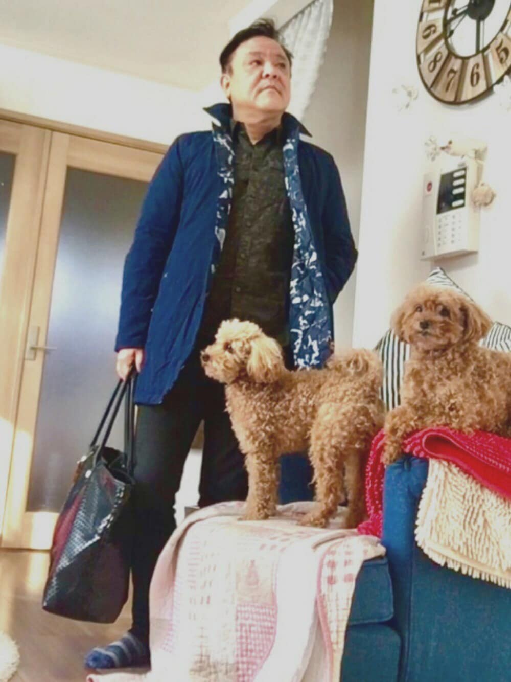 「ビジネススタイル、SISLEY(SISLEY)、burberry、LHP、ミルク、パンチ」｜「ミルク母のアイテム（福袋/福箱、ゴールド系）」を使った、かつさん（メンズ・174cm）の秋コーディネートの1枚目の写真