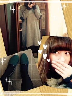 「logi:z （ロジーズ）のアイテム（シューズ）」を使った、にゃんこさん（レディース・161cm）の冬コーディネート