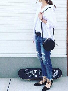 「AMERI」｜「アイテム（腕時計）」を使った、ぱんさん（レディース・163cm）の春コーディネート