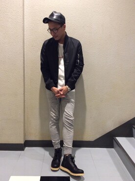 「JACKROSE（ジャックローズ）のアイテム（キャップ）」を使った、JACKROSE SHIBUYAさん（メンズ・175cm）の秋コーディネート