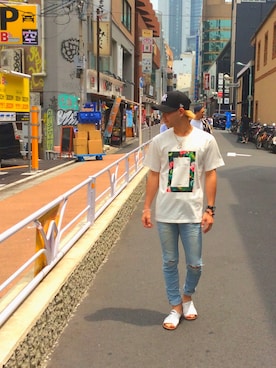 「JACKROSE（ジャックローズ）のアイテム（キャップ）」を使った、JACKROSE SHIBUYAさん（メンズ・170cm）の春コーディネート