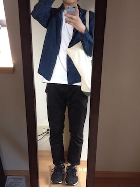 「BRIXTON（ブリクストン）のアイテム（パンツ）」を使った、MHさん（メンズ・174cm）の春コーディネート