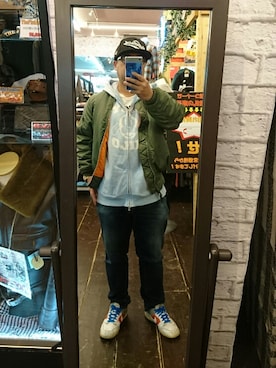「エイプ」｜「アイテム（ジャケット/アウター）」を使った、ＴＫ@じんたんさん（メンズ・167cm）の秋コーディネート