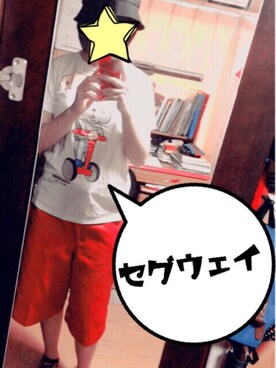 「アイテム（デニムパンツ、レッド系）」を使った、Nozomiさん（レディース・157cm）の夏コーディネート