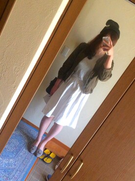 「niko and...（ニコアンド）のDAILYミリタリーブルゾン【niko and...】（ブルゾン、グリーン系）」を使った、ふうさん（レディース・170cm）の春コーディネート