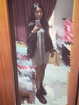 「school」｜「アイテム（その他アウター）」を使った、PRGさん（レディース・168cm）の秋コーディネート
