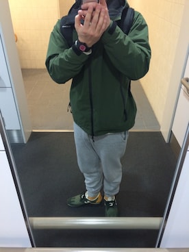 「URBAN RESEARCH（アーバンリサーチ）のアイテム（ナイロンジャケット）」を使った、elleさん（メンズ・170cm）の冬コーディネート