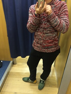 「スウエットパンツ」｜「アイテム（アナログ腕時計）」を使った、elleさん（メンズ・170cm）の冬コーディネート