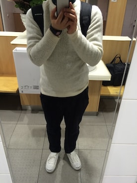 「アイテム（アナログ腕時計、ピンク系）」を使った、elleさん（メンズ・170cm）の春コーディネート