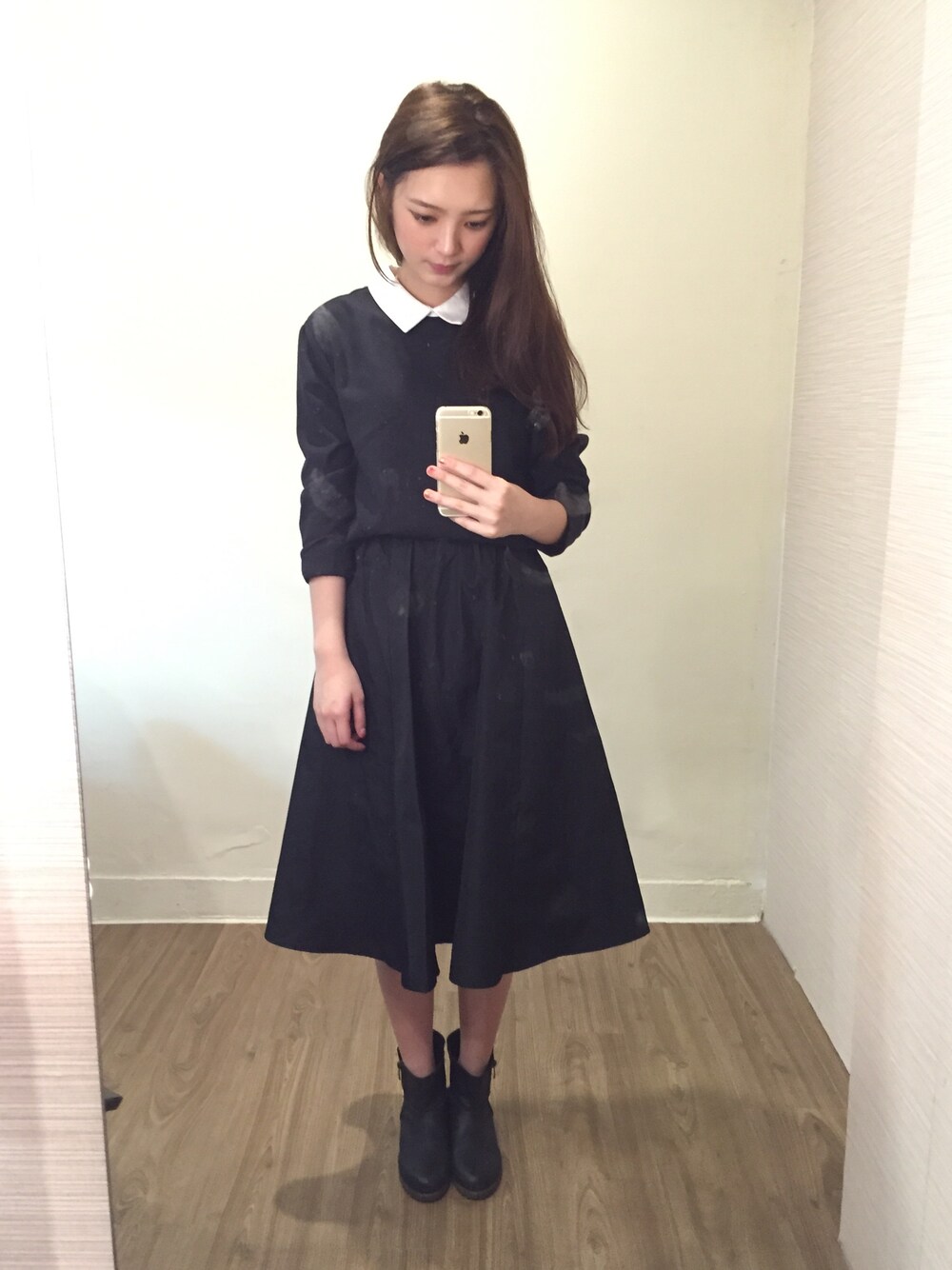 「EMODA、bymiim、swa」｜「miimのFB miim日韓連線（その他トップス、ブルー系）」を使った、S-Waさん（レディース・170cm）の春コーディネートの1枚目の写真