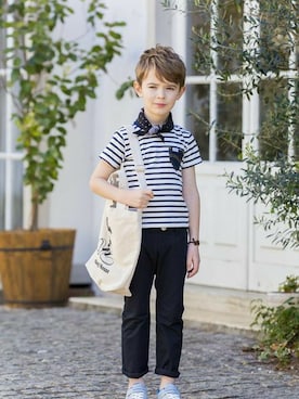 「アイテム（トートバッグ）」を使った、Right-on KID'Sさん（キッズ・120cm）の春コーディネート