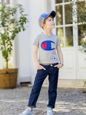 「Champion」｜Right-on KID'Sさん（キッズ・120cm）の春コーディネート